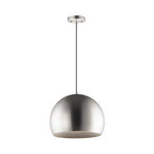 Load image into Gallery viewer, Palla LED Pendant Light in Satin Nickel / Black (Large).