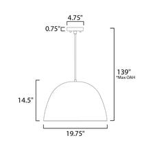 Load image into Gallery viewer, Palla LED Pendant Light - line drawing.