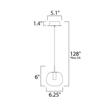 Load image into Gallery viewer, Puffs Pendant Light - line drawing.