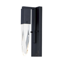 Load image into Gallery viewer, Quartz LED Bath Wall Light in Black.