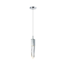 Load image into Gallery viewer, Quartz LED Mini Pendant Light in Polished Chrome.