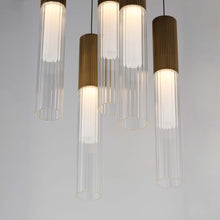 Load image into Gallery viewer, Reeds LED Multi Light Pendant Light in Detail.