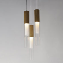 Load image into Gallery viewer, Reeds LED Multi Light Pendant Light in Detail.
