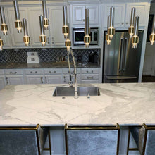 Load image into Gallery viewer, Reveal LED Multi Light Pendant Light in kitchen.