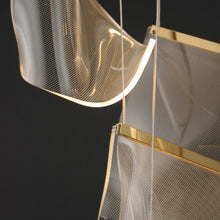 Load image into Gallery viewer, Rinkle LED Multi Light Pendant Light in Detail.