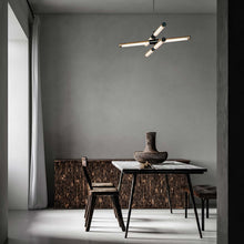 Load image into Gallery viewer, Rollo LED Linear Pendant Light in room.