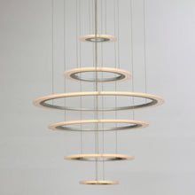 Load image into Gallery viewer, Saturn II LED Chandelier in Detail.