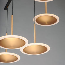 Load image into Gallery viewer, Saucer LED Multi Light Pendant Light in Detail.