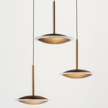 Load image into Gallery viewer, Saucer LED Multi Light Pendant Light in Detail.