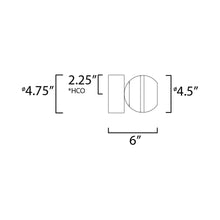 Load image into Gallery viewer, Swank LED Ceiling / Wall Light - line drawing.