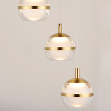 Load image into Gallery viewer, Swank LED Multi-Light Pendant Light in Detail.