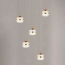 Load image into Gallery viewer, Swank LED Multi-Light Pendant Light in Detail.