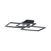 Load image into Gallery viewer, Traverse LED Flush Mount Ceiling Light in 35.5-Inch/Black.