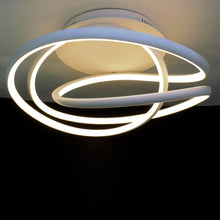 Load image into Gallery viewer, Twisted LED Flush Mount Ceiling Light in Detail.