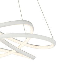 Load image into Gallery viewer, Twisted LED Pendant Light in Detail.