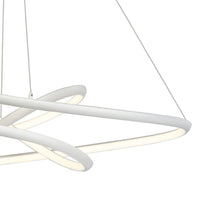 Load image into Gallery viewer, Twisted LED Pendant Light in Detail.