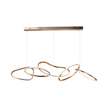 Load image into Gallery viewer, Unity LED Linear Pendant Light in Brushed Champagne.