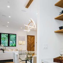 Load image into Gallery viewer, Unity LED Linear Pendant Light in dining room.