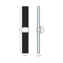 Load image into Gallery viewer, Admiral 1-Light Outdoor LED Wall Light - line drawing.