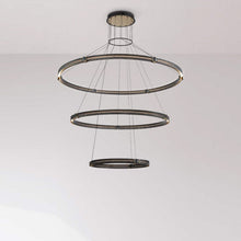 Load image into Gallery viewer, Admiral LED Multi Tier Chandelier in Detail.