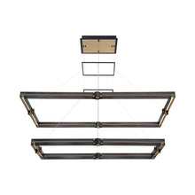 Load image into Gallery viewer, Admiral Rectangular LED Chandelier (2-Tier).