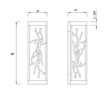 Load image into Gallery viewer, Aerie LED Wall Light - line drawing.