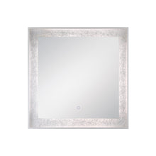 Load image into Gallery viewer, Anya LED Square Mirror in Silver.