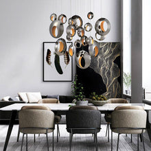 Load image into Gallery viewer, Arlington LED Multi Light Pendant Light in dining room.