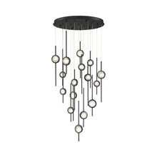 Load image into Gallery viewer, Barletta LED Multi Light Pendant Light in Black Anodized Aluminum (16-Light).