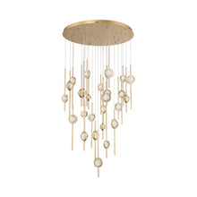 Load image into Gallery viewer, Barletta LED Multi Light Pendant Light in Brass Anodized Aluminum (26-Light).