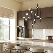 Load image into Gallery viewer, Barletta Oval LED Multi Light Pendant Light in kitchen.