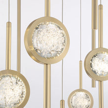 Load image into Gallery viewer, Barletta Oval LED Multi Light Pendant Light in Detail.