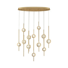Load image into Gallery viewer, Barletta Oval LED Multi Light Pendant Light in Detail.