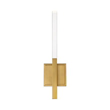 Load image into Gallery viewer, Benicio LED Wall Light in Brushed Gold (1-Light).