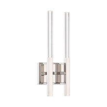 Load image into Gallery viewer, Benicio LED Wall Light in Polished Nickel (2-Light).