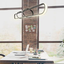 Load image into Gallery viewer, Berkley LED Linear Pendant Light in office.