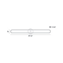 Load image into Gallery viewer, Botton LED Vanity Wall Light - line drawing.