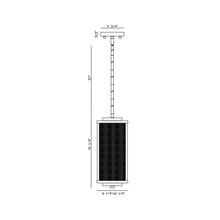 Load image into Gallery viewer, Brama Outdoor LED Pendant Light - line drawing.