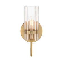Load image into Gallery viewer, Brook Bath Wall Light in Brass.