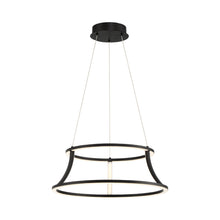 Load image into Gallery viewer, Cadoux LED Chandelier in Matte Black (Small).