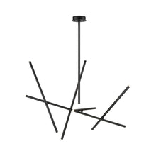 Load image into Gallery viewer, Crossroads LED Chandelier in Black (10-Light).