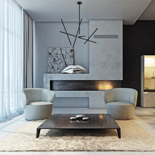 Load image into Gallery viewer, Crossroads LED Chandelier in living room.