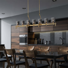 Load image into Gallery viewer, Decato Linear Pendant Light in dining room.