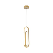 Load image into Gallery viewer, Demark LED Pendant Light in Gold.