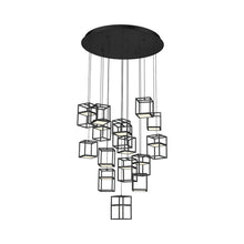 Load image into Gallery viewer, Ferro LED Multi Light Pendant Light in Black.
