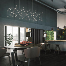 Load image into Gallery viewer, Leonardelli LED Chandelier in dining room.
