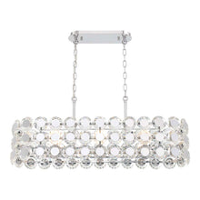Load image into Gallery viewer, Perrene Linear Pendant Light in Gold.