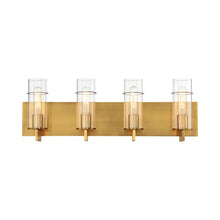 Load image into Gallery viewer, Pista Vanity Wall Light in Gold (4-Light).