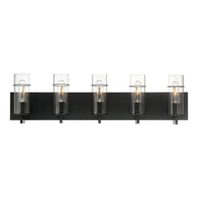 Load image into Gallery viewer, Pista Vanity Wall Light in Black (5-Light).
