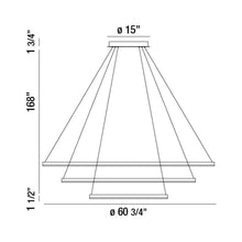 Load image into Gallery viewer, Spunto LED Multi Tier Chandelier